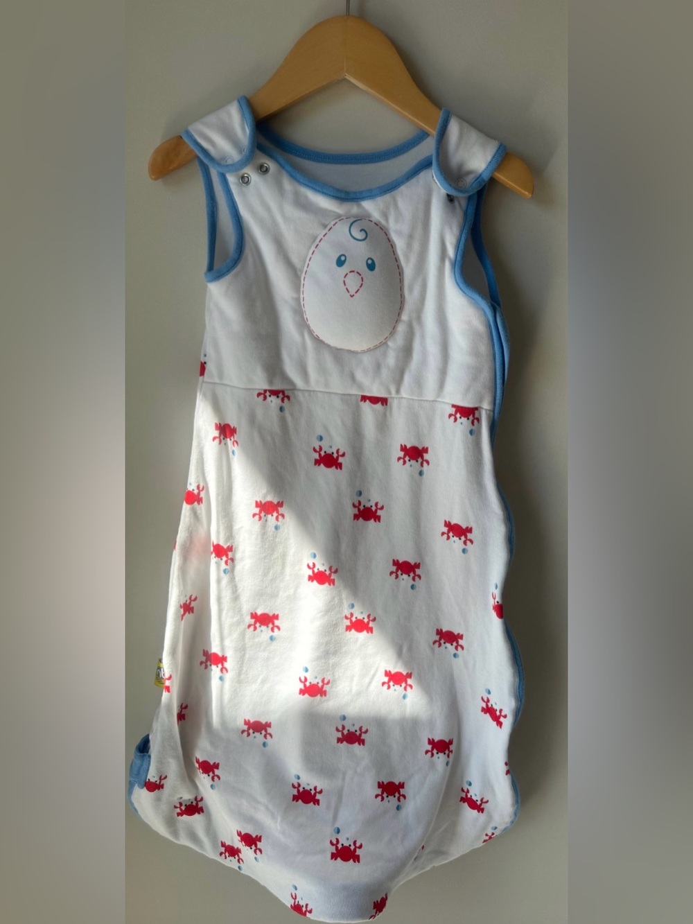 Nested Bean Zen Sack in Crabby Pattern 6-12M